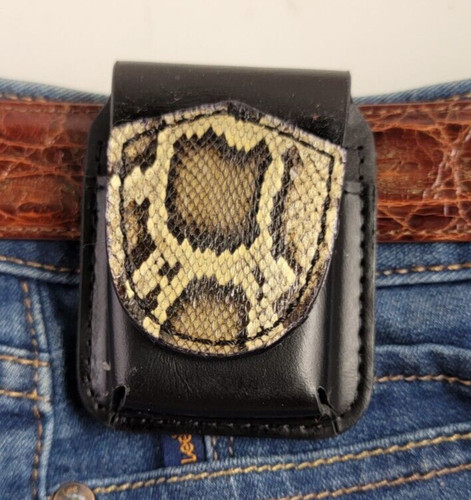 Burmese python zippo leather - burmese,